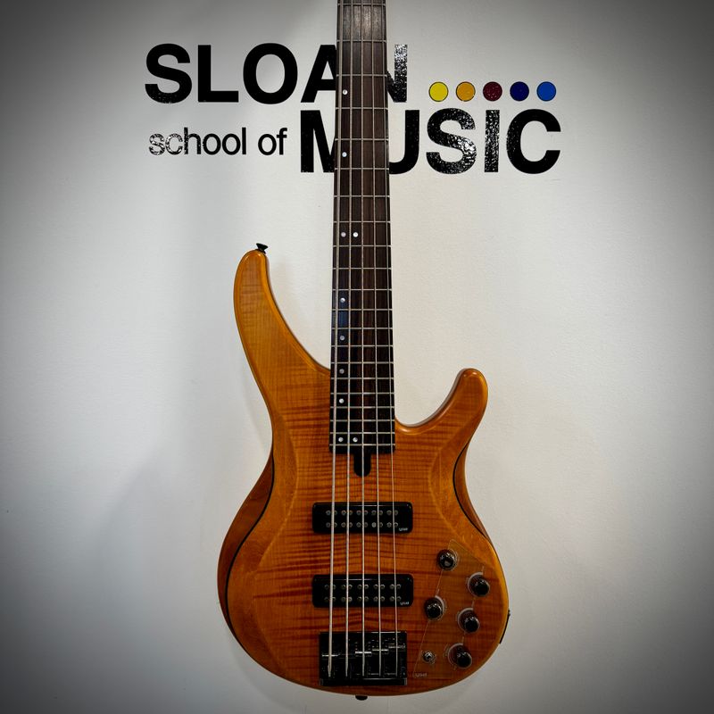Yamaha TRBX605FM Bass Guitar - Matte Amber