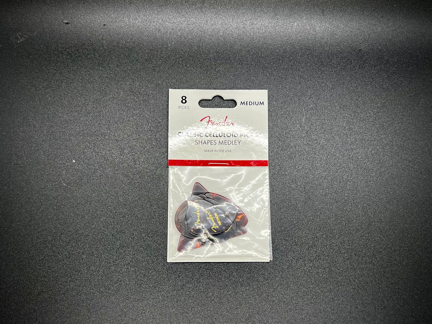 Fender All Shapes, Celluloid Medley, Tortoise Shell, Medium, (8)