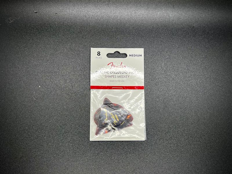 Fender All Shapes, Celluloid Medley, Tortoise Shell, Medium, (8)