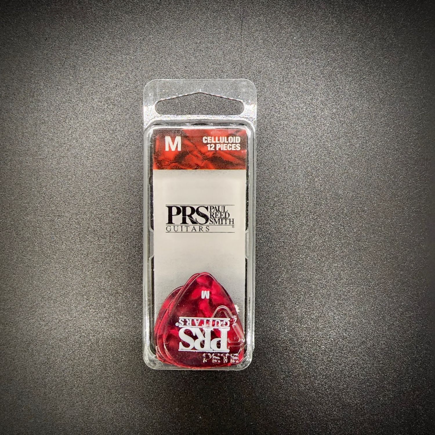 PRS Picks Celluloid Red No Punch Medium