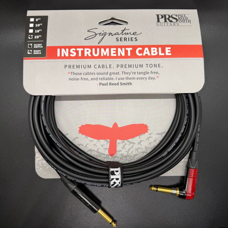 PRS Signature Series Cable Silent Switch Straight/Angle 25'