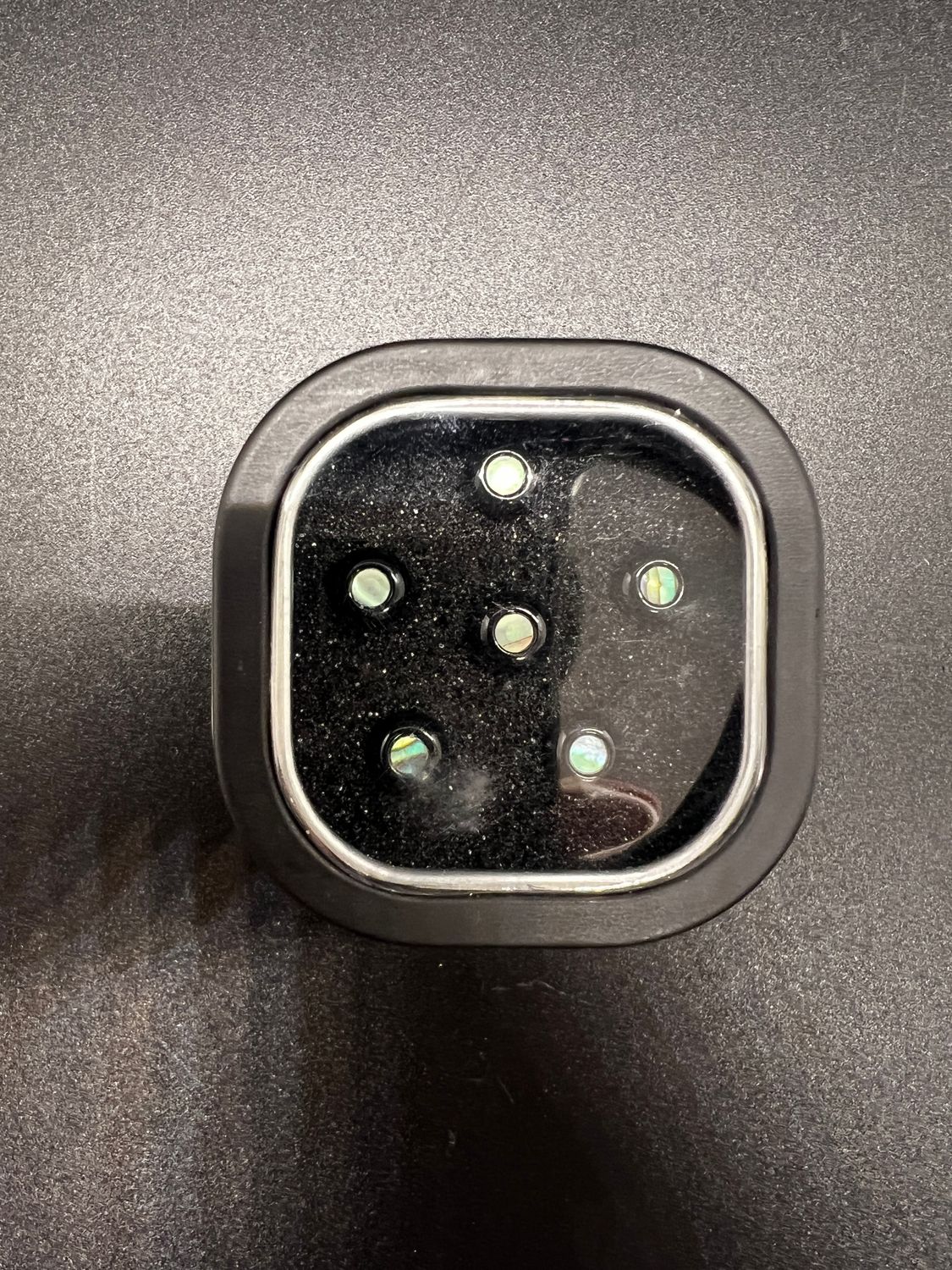 Martin Luxe Bridge Pins - Gloss Black With Pearl