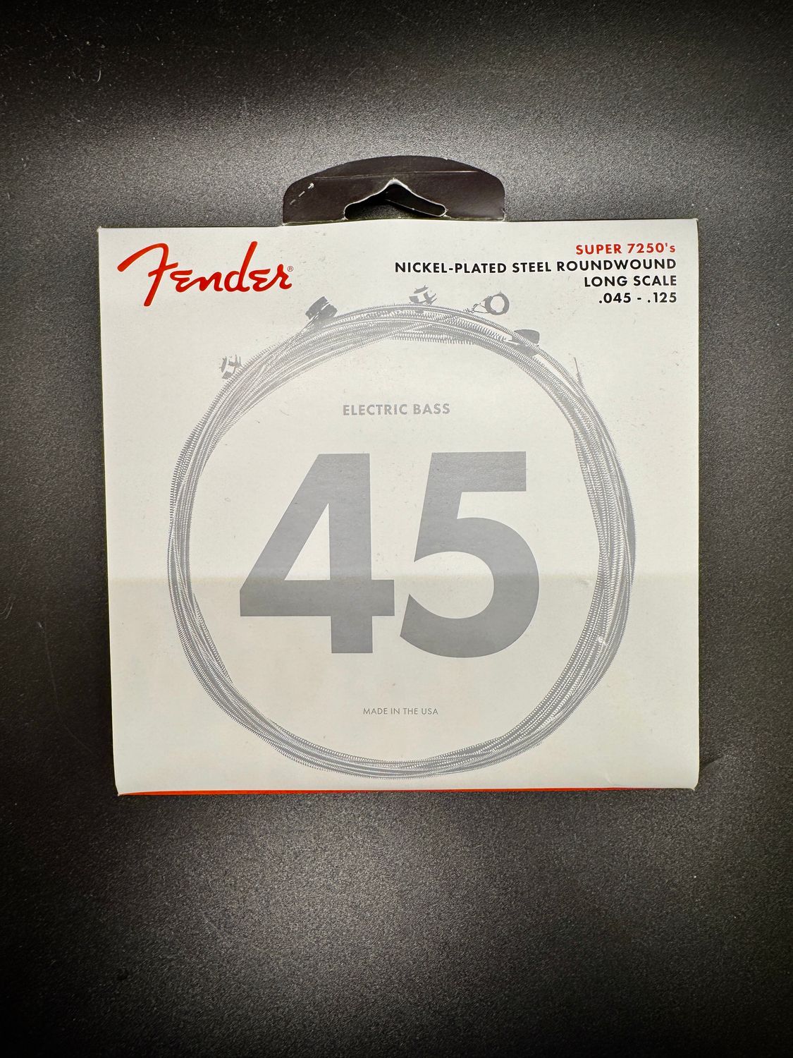 Fender 7250 Long Scale, 5 String, 7250-5M .045-.125,  Roundwound Bass Strings, Nickel Plated Steel