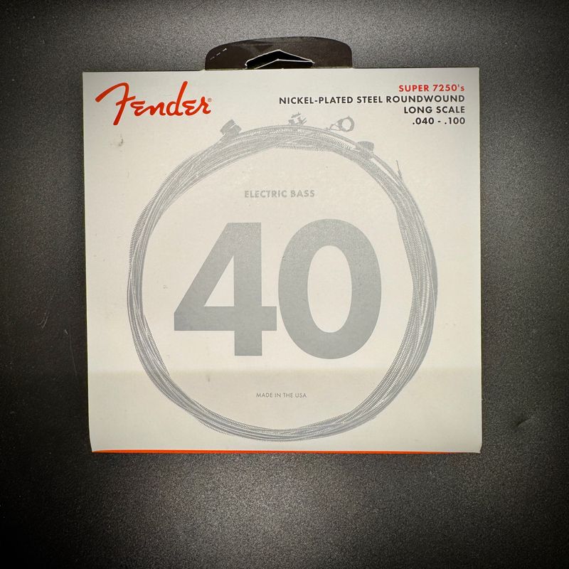 Fender 7250 Long Scale, 7250L .040-.100, Roundwound Bass Strings, Nickel Plated Steel
