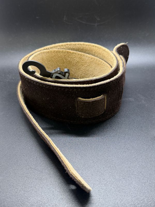 Fender Guitar Strap - Reversible Suede Black/Gray