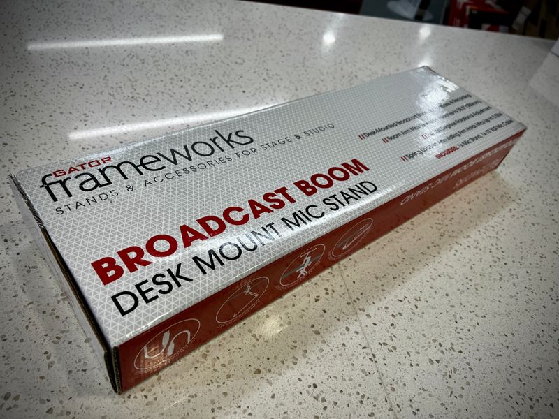 Gator Frameworks Desk Mounted Broadcast Boom