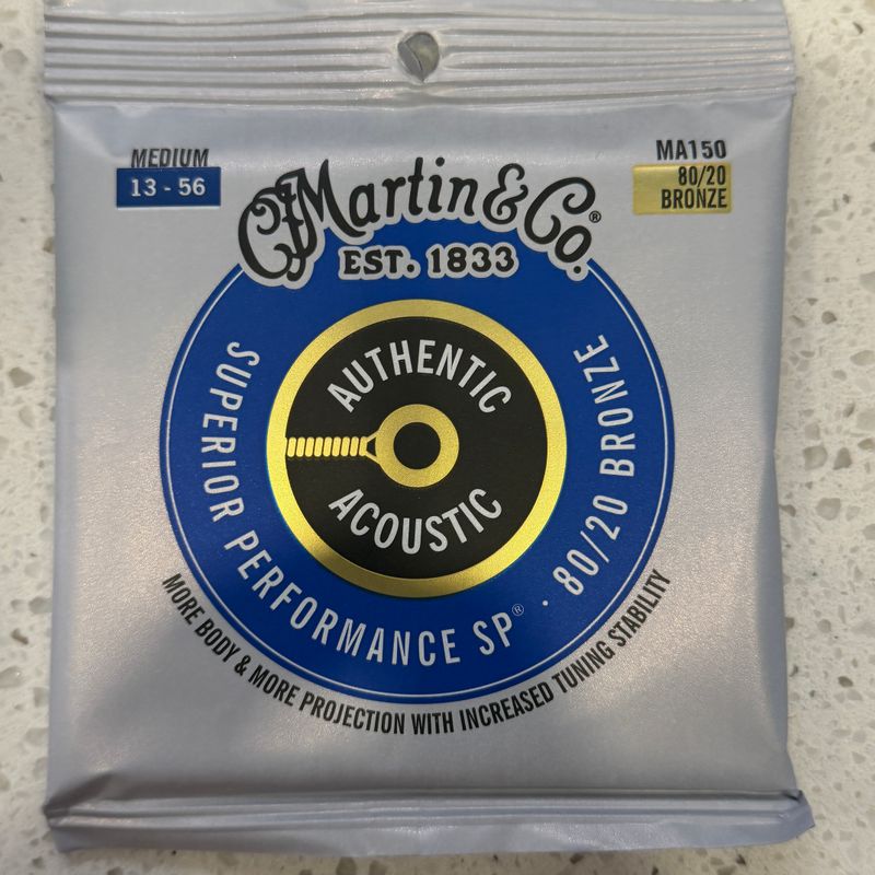 Martin Authentic SP 80/20 Bronze Acoustic Strings - 13-56
