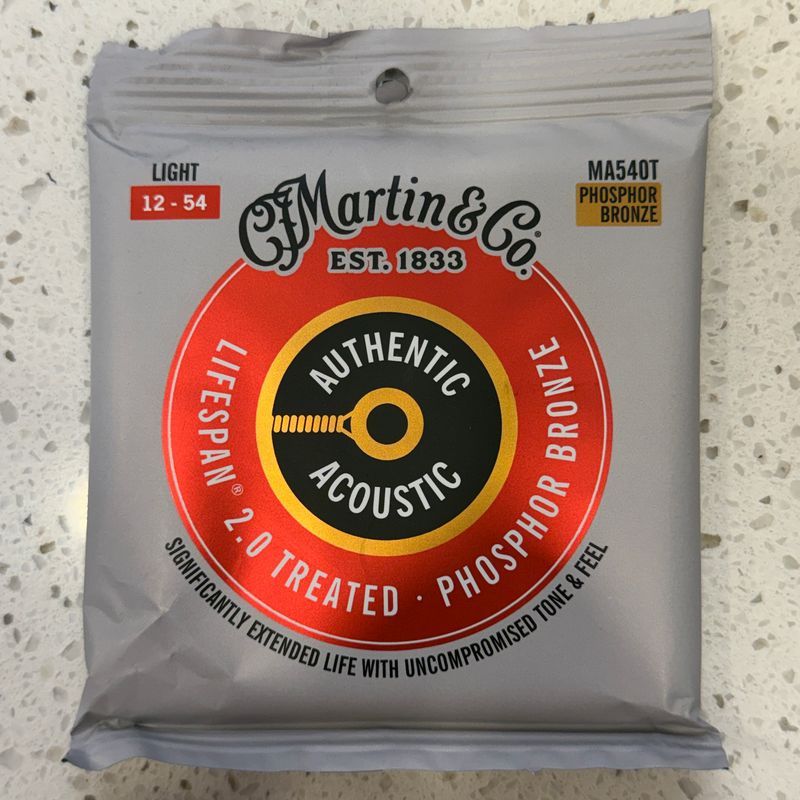 Martin Authentic Lifespan SP Phosphor Bronze Acoustic Strings - 12-54