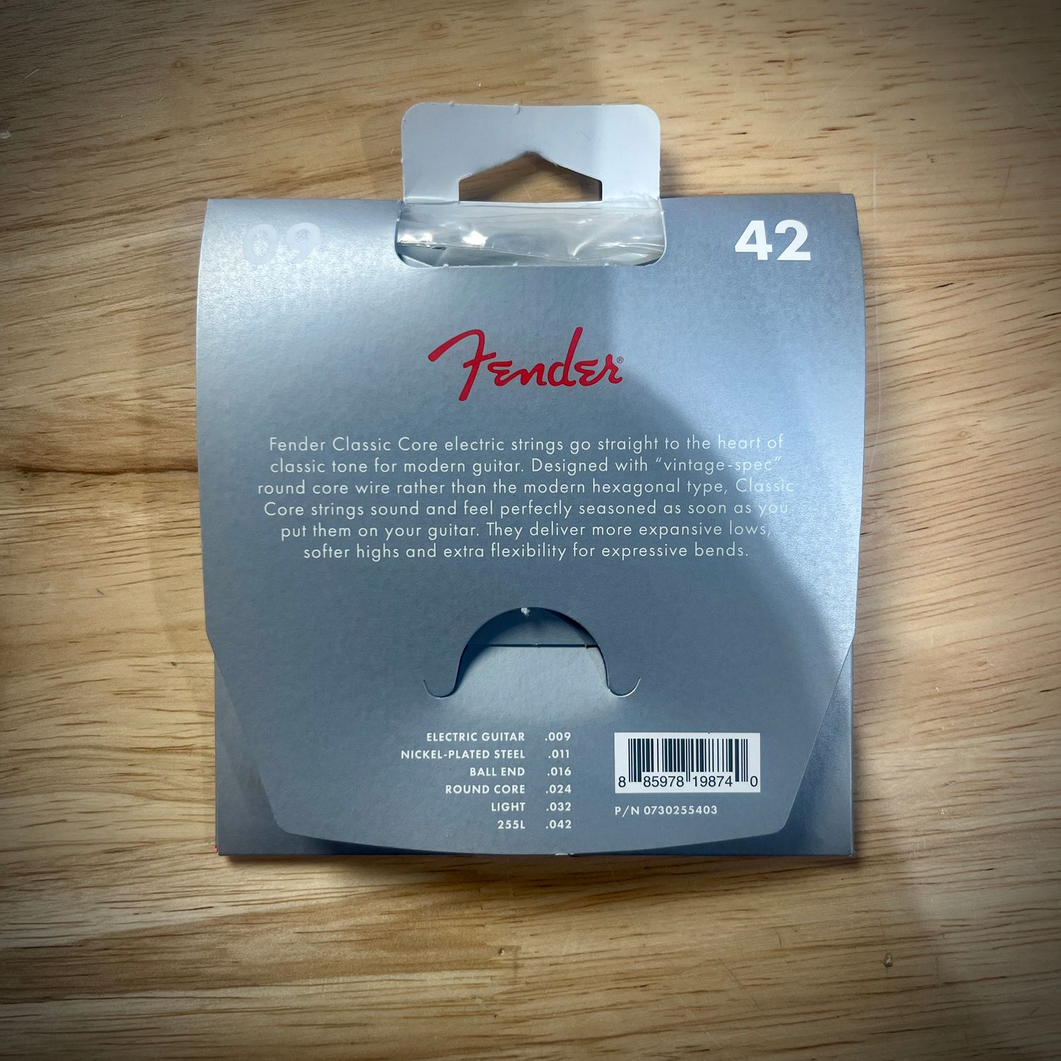 Fender  255L Classic Core Nickel-Plated Steel Electric Strings .009-.042 Light