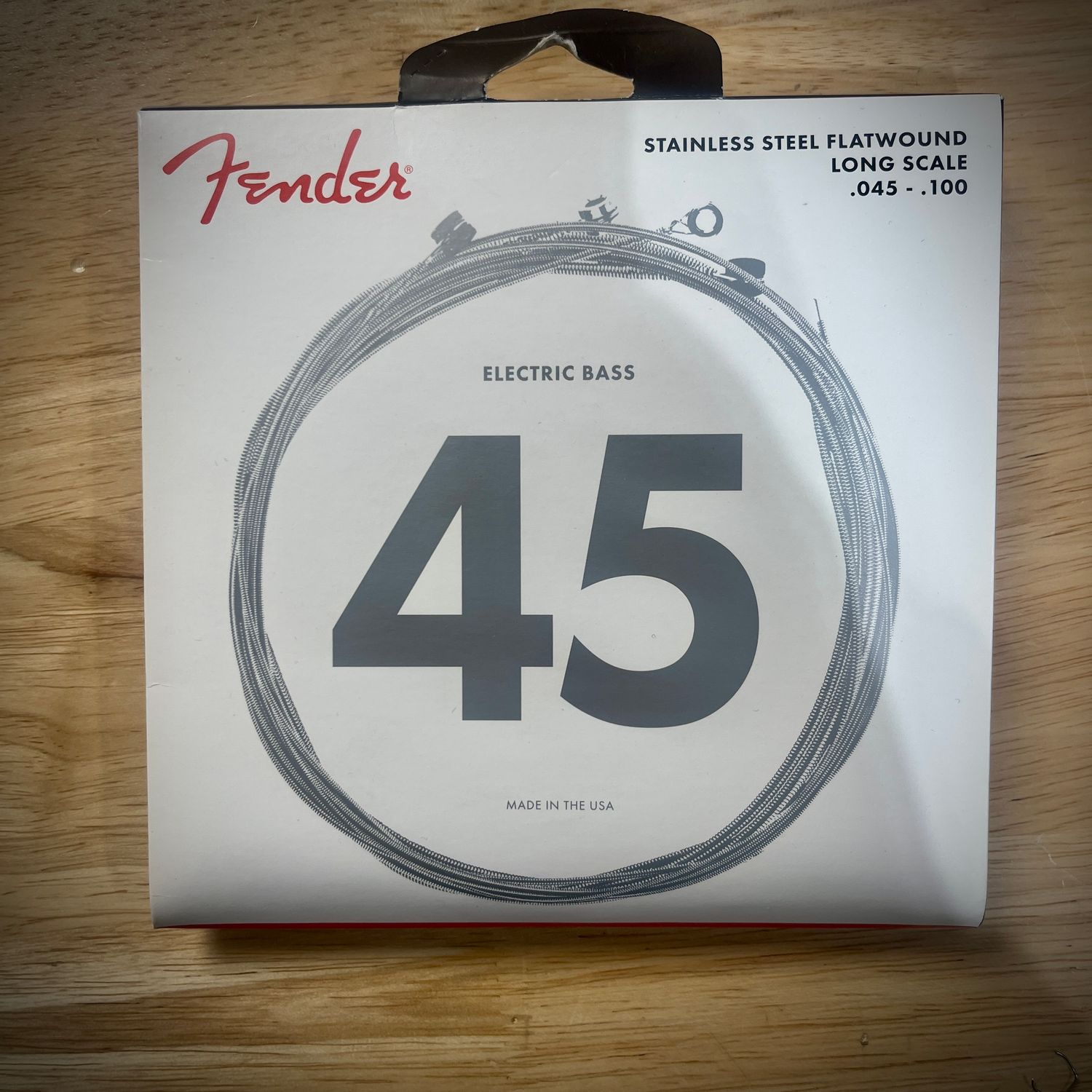 Fender 9050's Long Scale, 9050L .045-.100, Flatwound Bass Strings, Stainless Steel