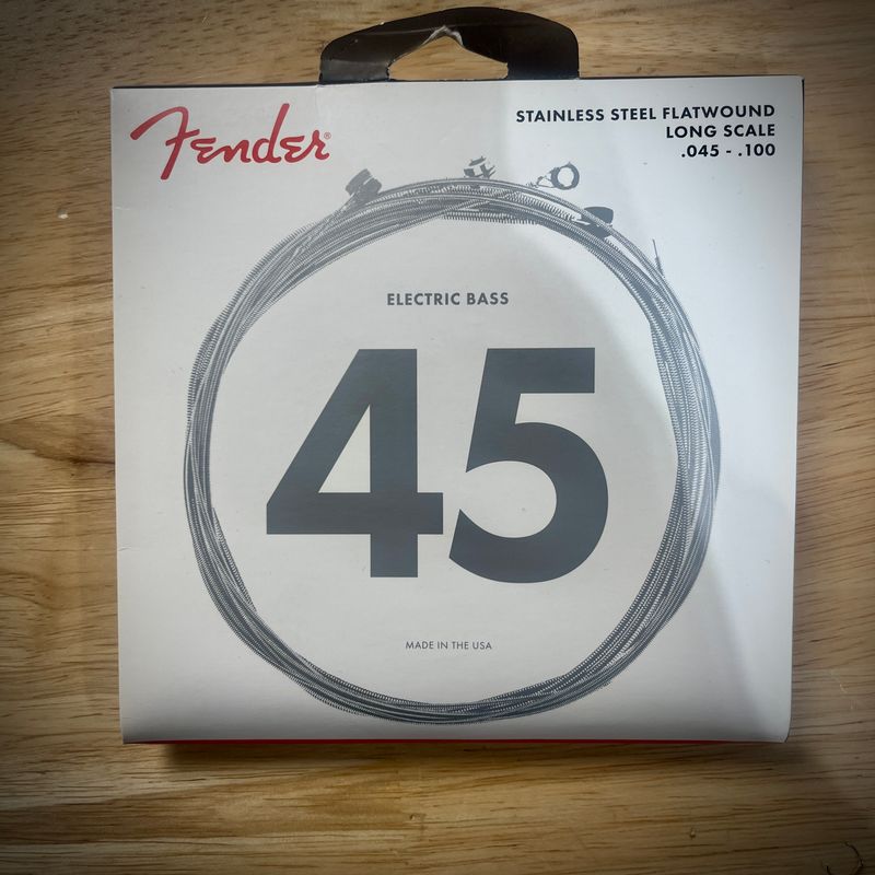 Fender 9050's Long Scale, 9050L .045-.100, Flatwound Bass Strings, Stainless Steel
