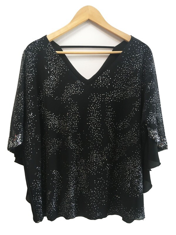 casaca gasa con tul lurex