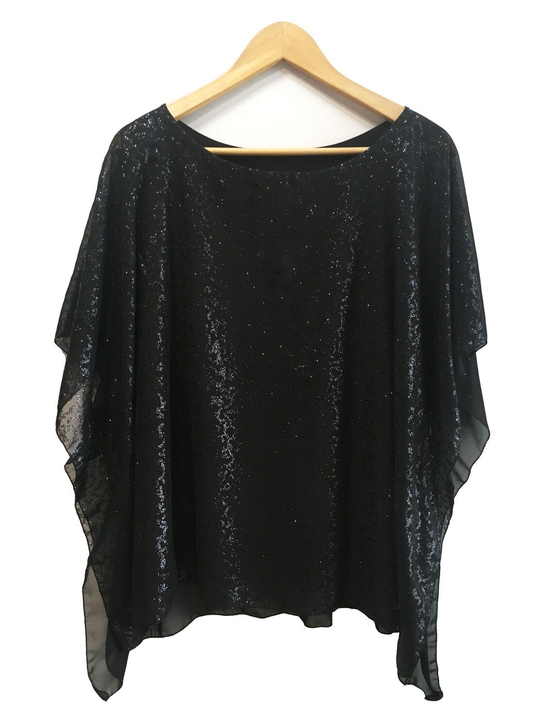 Casaca gasa pechera lurex