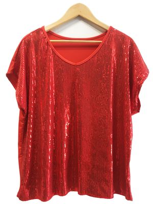 remera microfibra lentejuelas