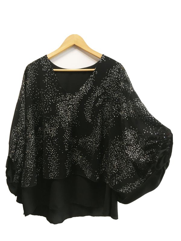 blusa tul con puño