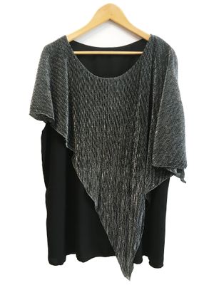 musculosa gasa con capa lurex