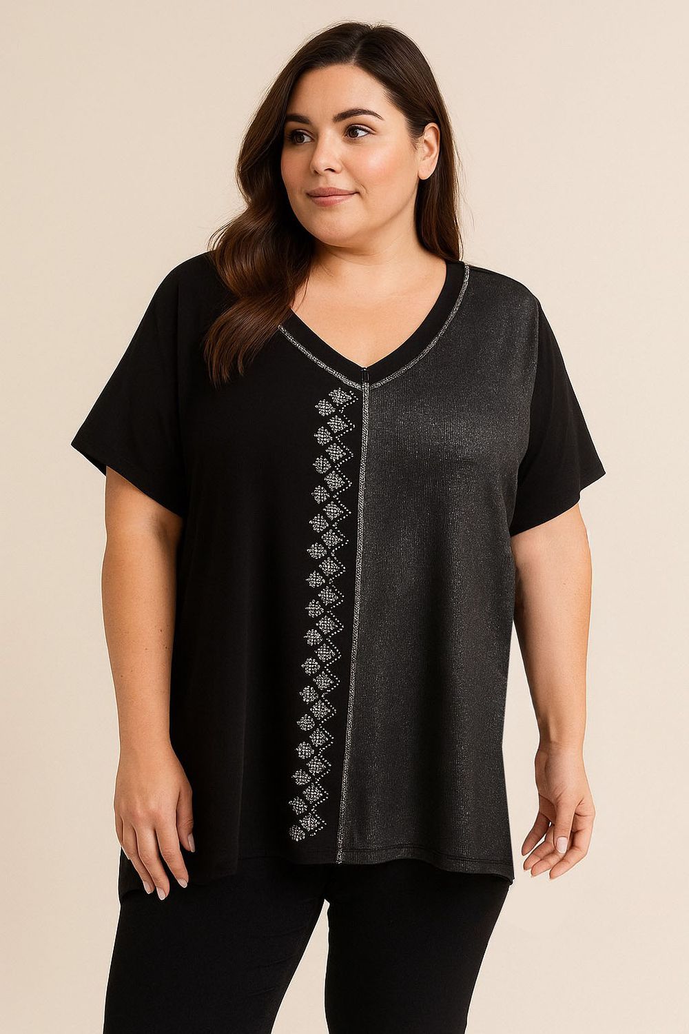 remera V combi morleyLurex