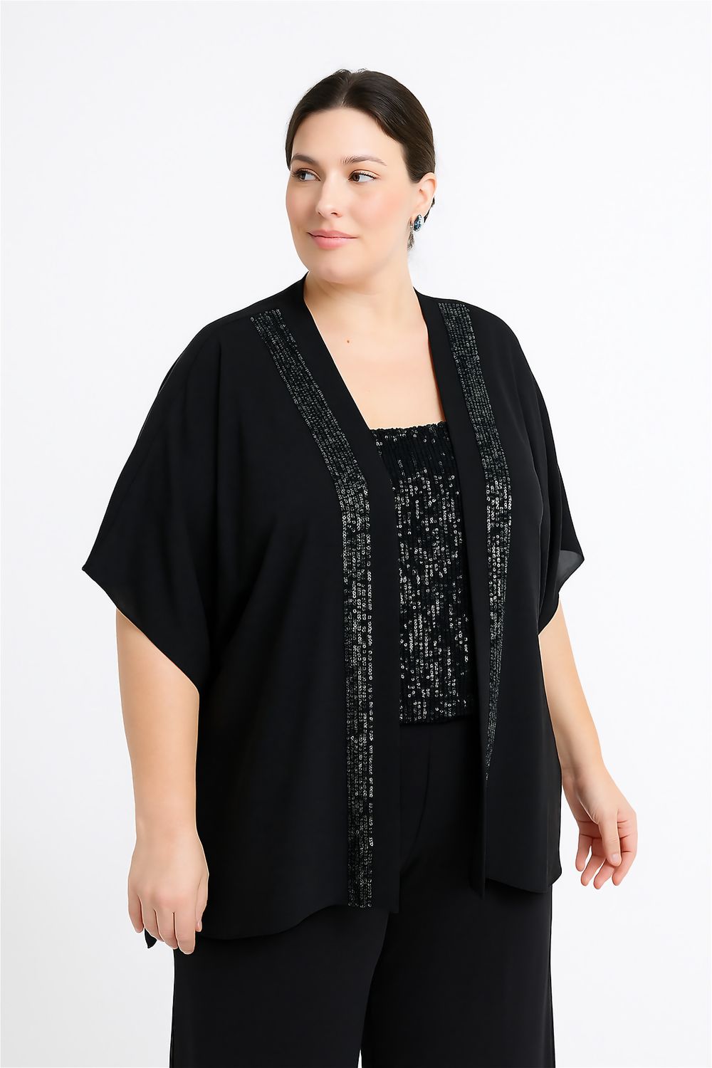 saco gasa tira lentejuelas