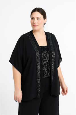 saco gasa tira lentejuelas