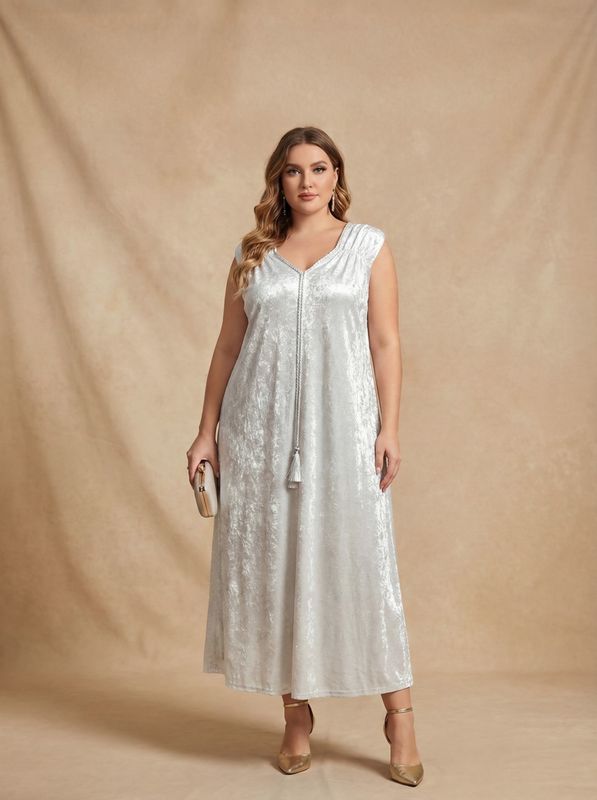 vestido peach cordón