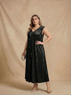 vestido peach cordón