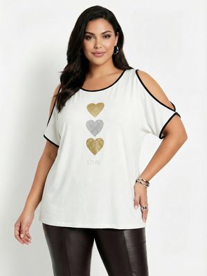 remera hombro descubierto viscosa