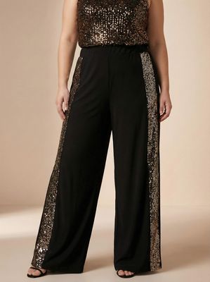 palazo microfibra con lentejuelas
