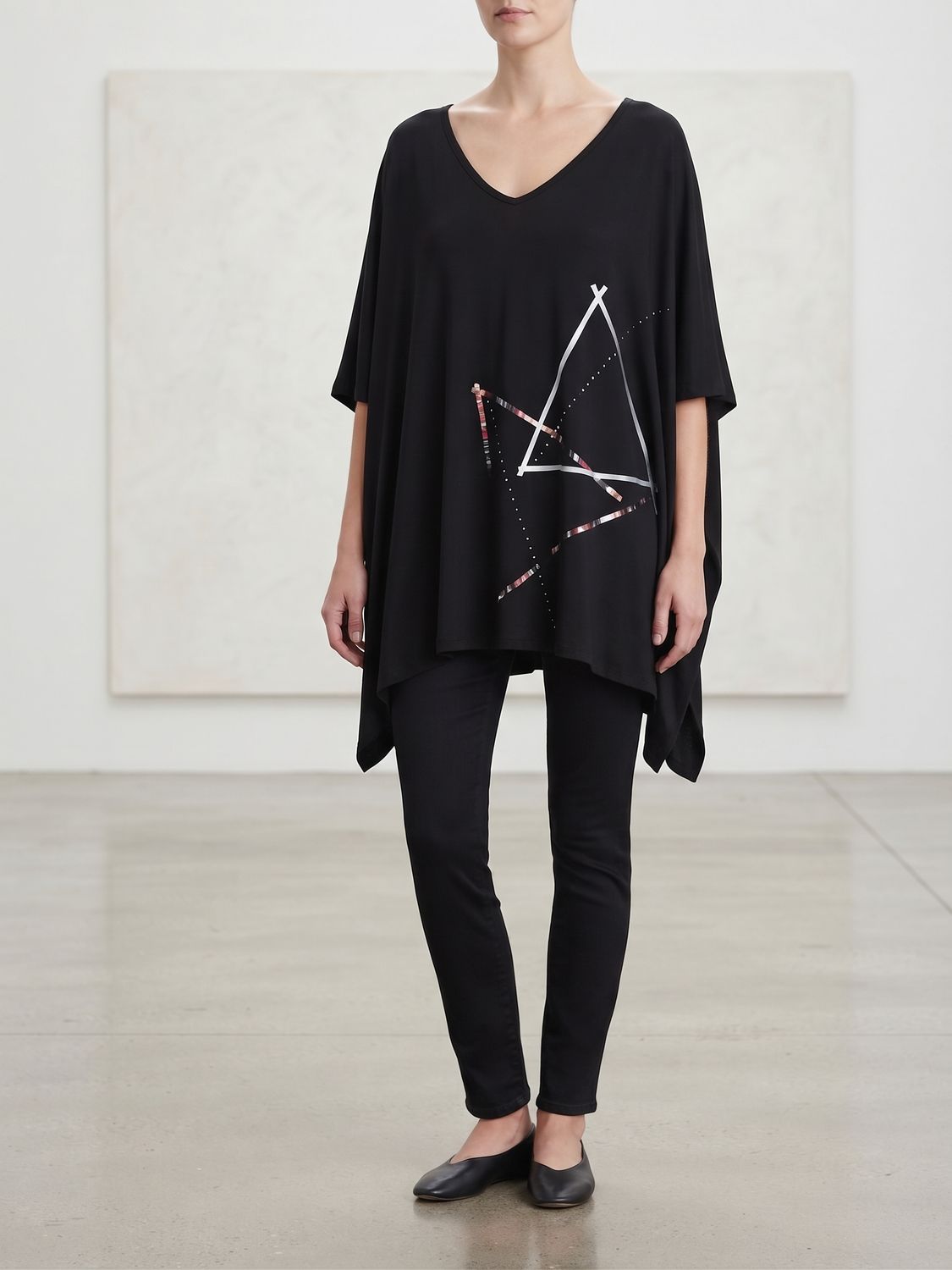 Remera tipo Poncho mc