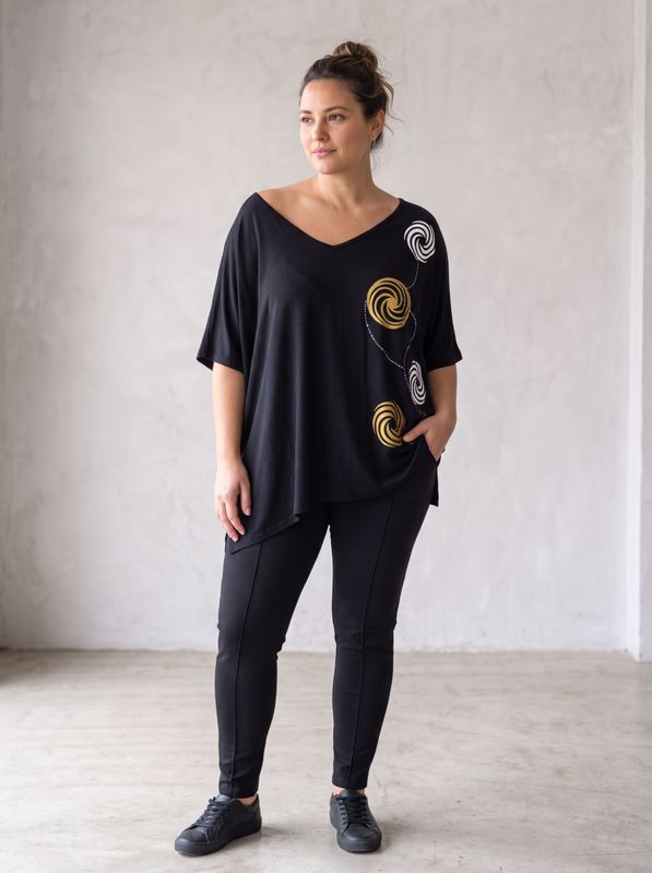 Remera tipo Poncho mc