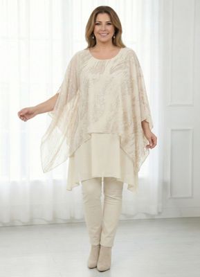 casaca larga, gasa doble.