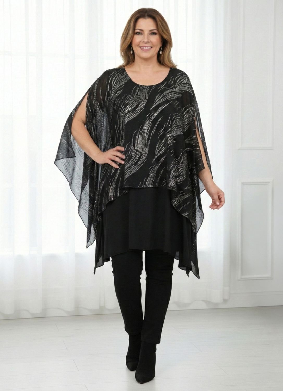 casaca larga, gasa doble.