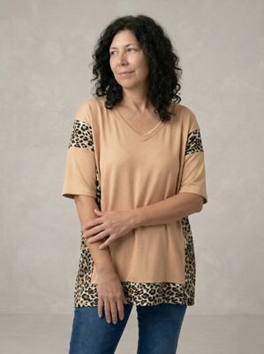 remera combi U animal Print