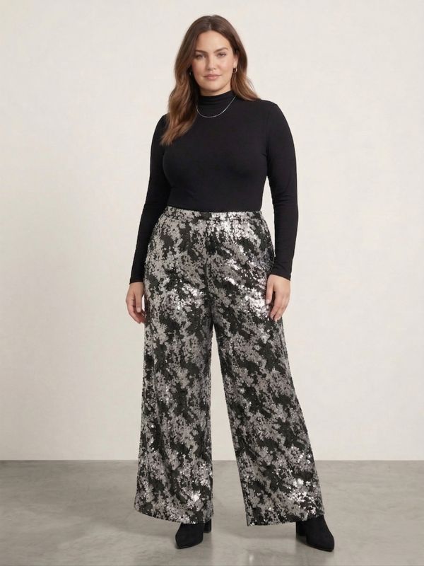 palazo ancho de gasa