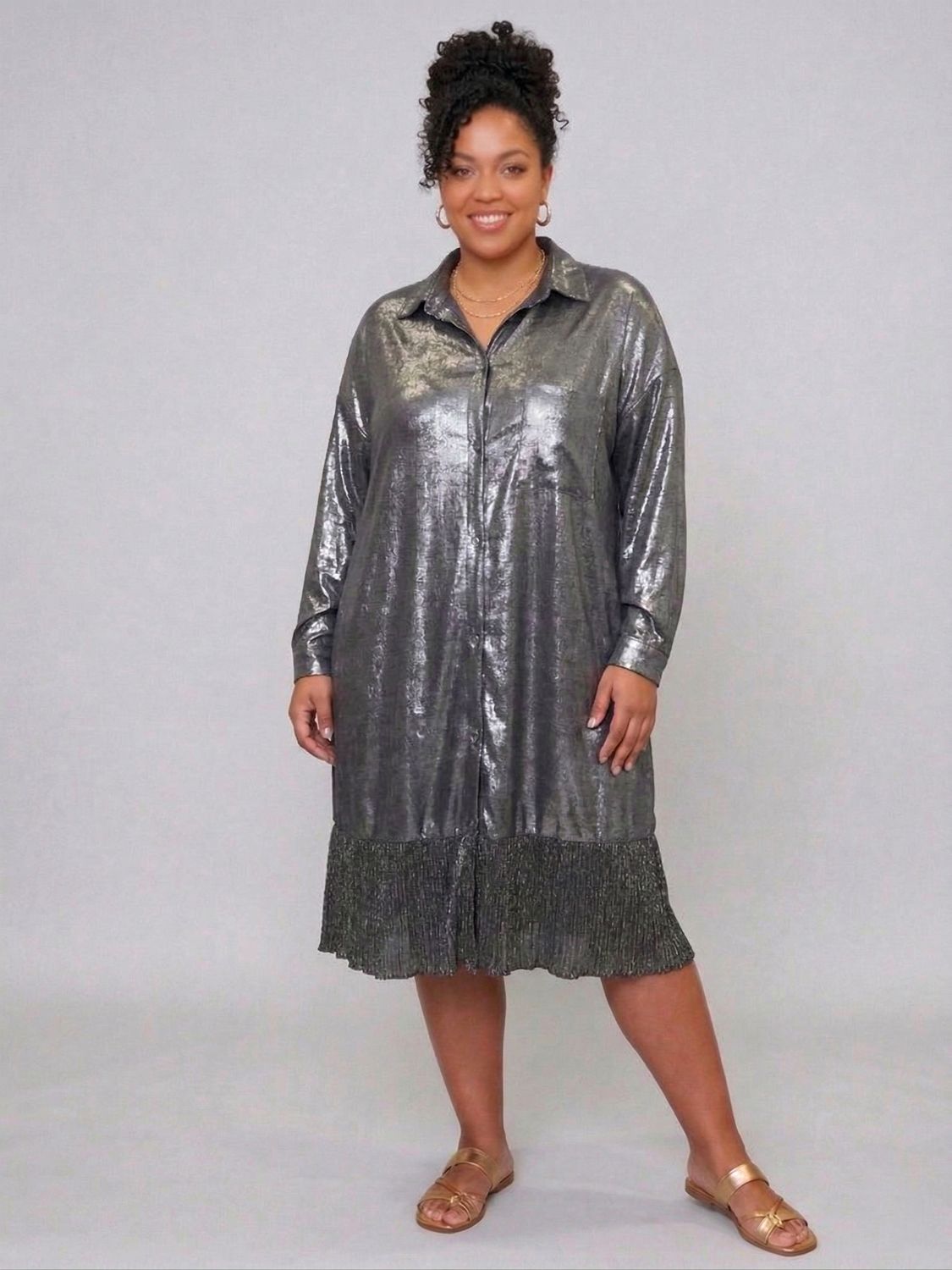 camisola peach con faldón