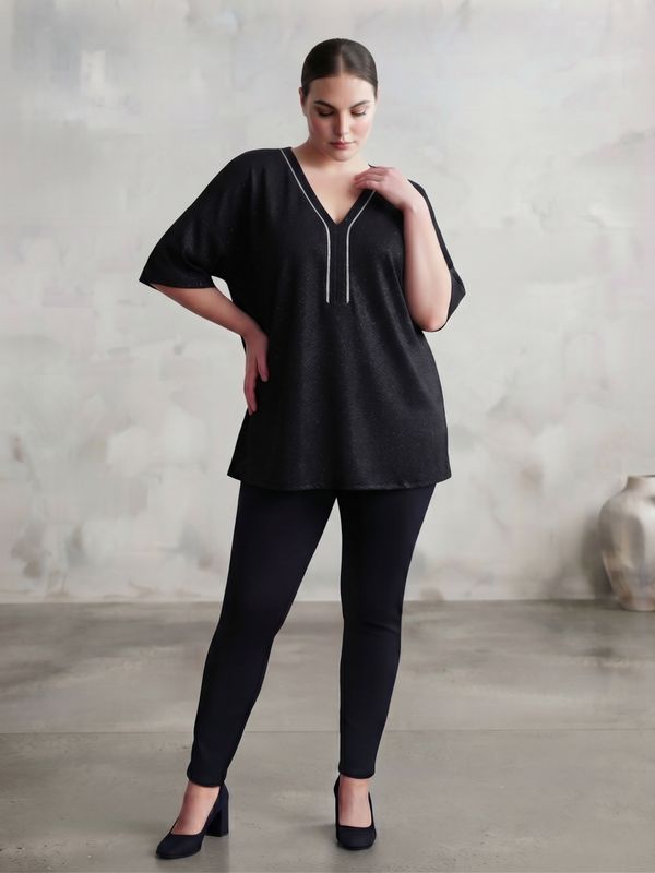 remera lurex strass Y