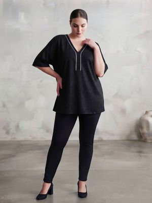 remera lurex strass Y