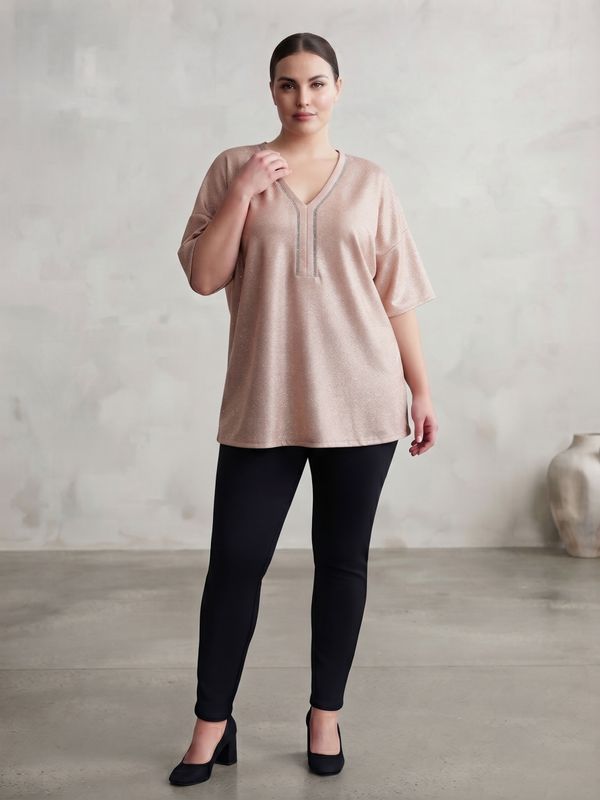 remera lurex strass Y