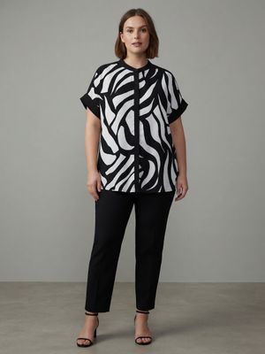 casaca mao estampado