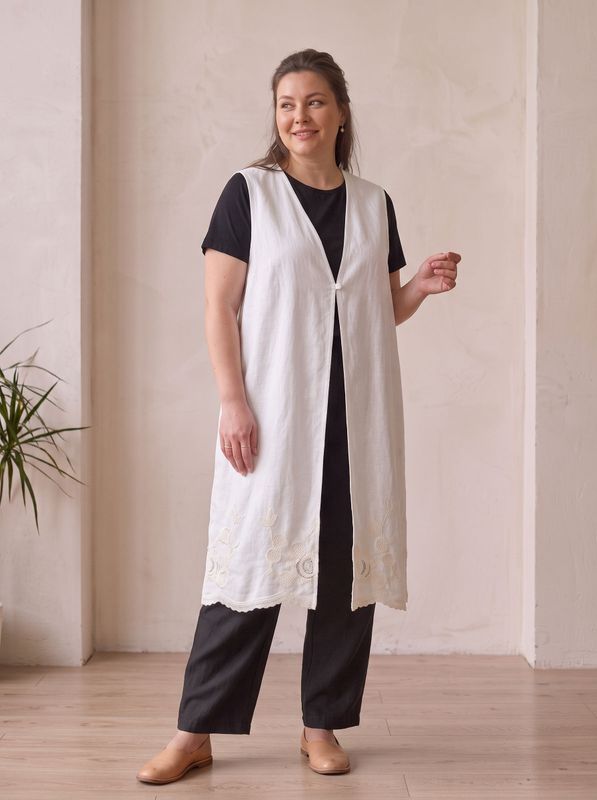 chaleco lino