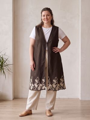 chaleco lino