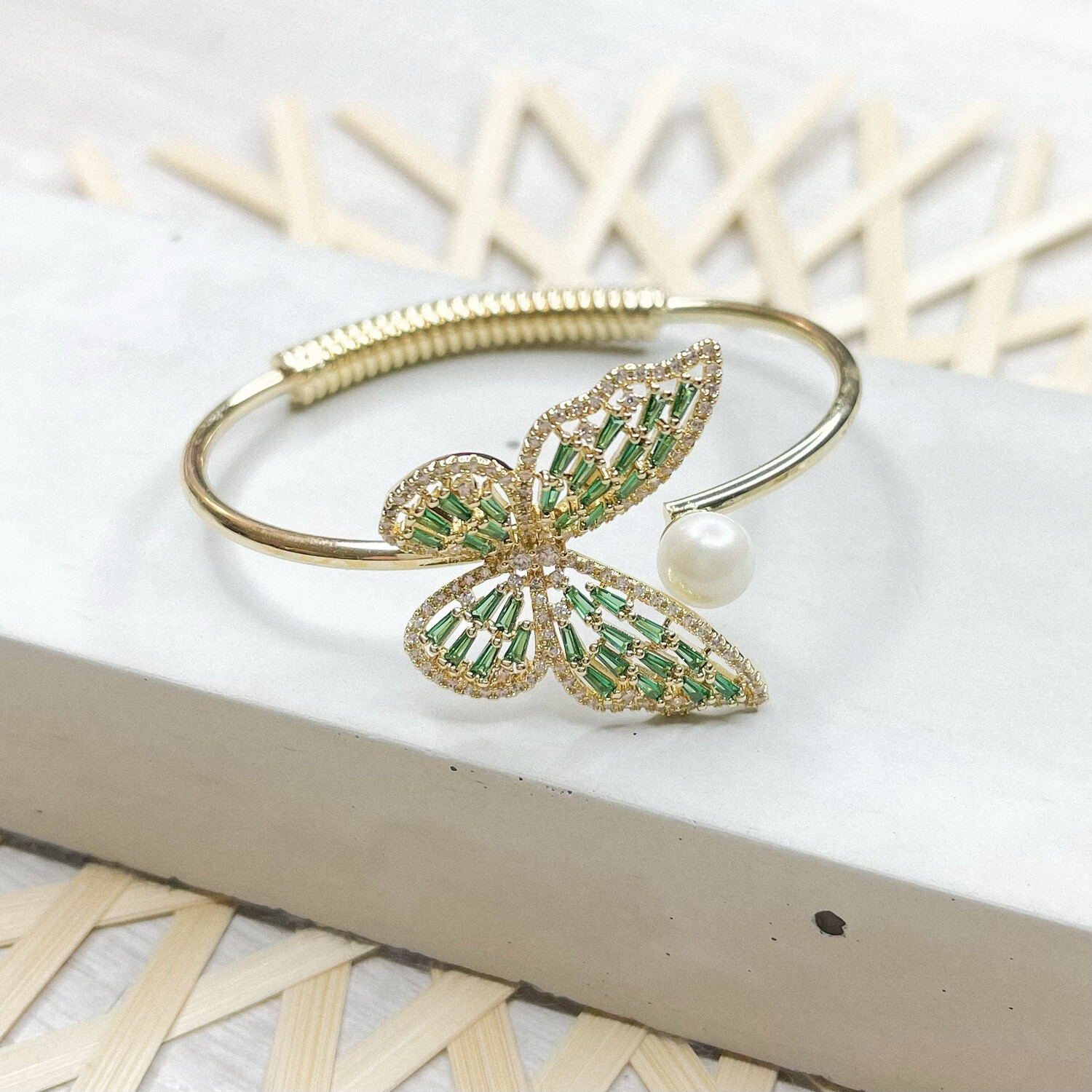 Butterfly Set With Austrian Cristals