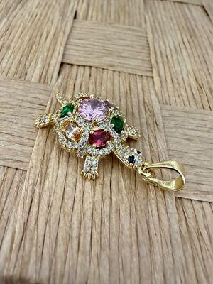 Multicolor Turtle Pendant