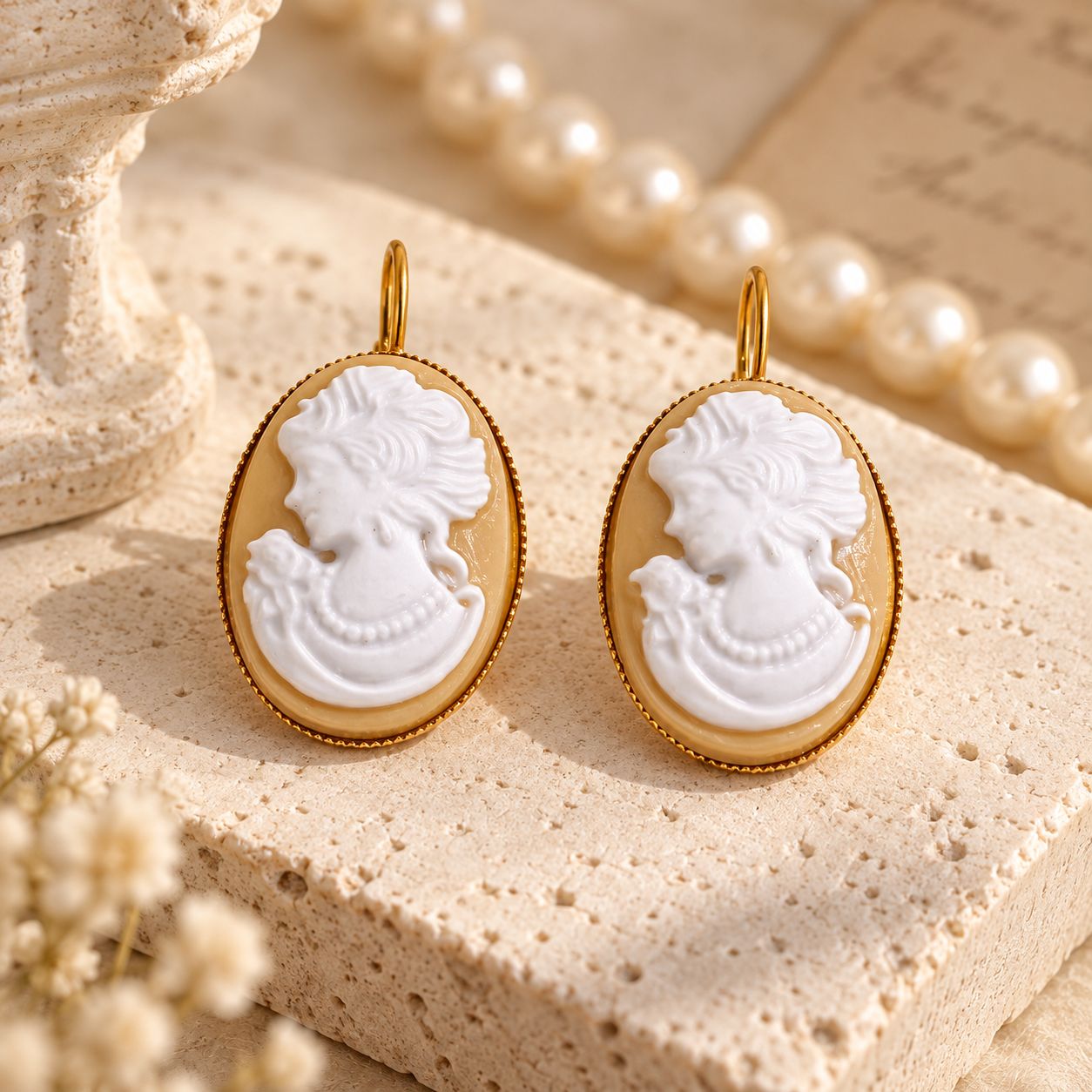 Aretes Camafeo Clásico