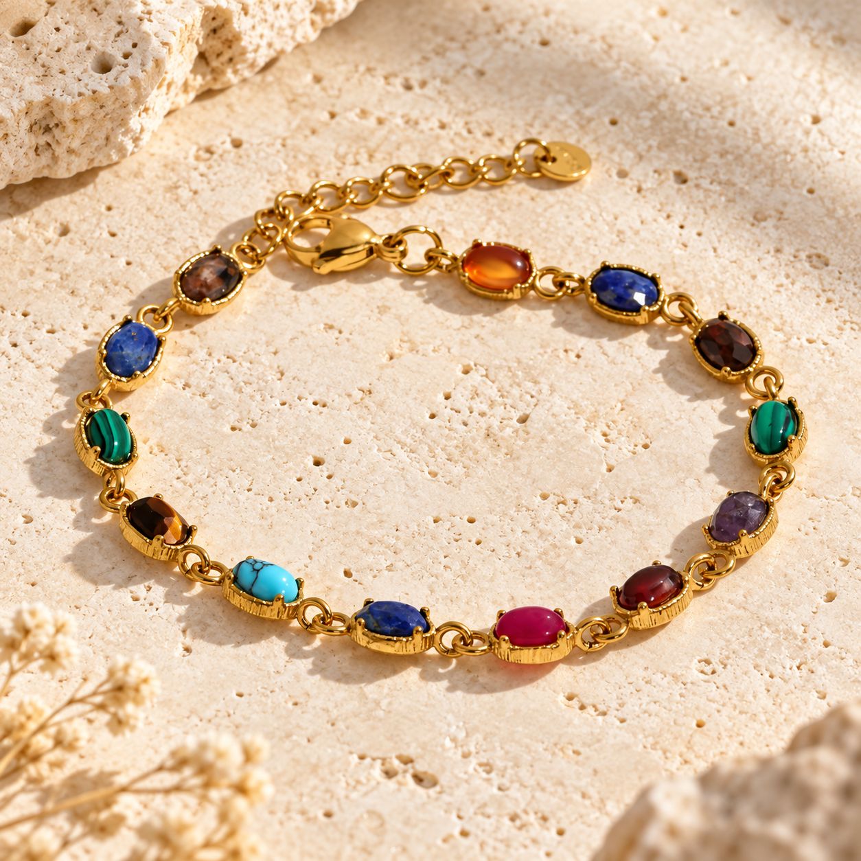 Mosaic Gemstone Bracelet