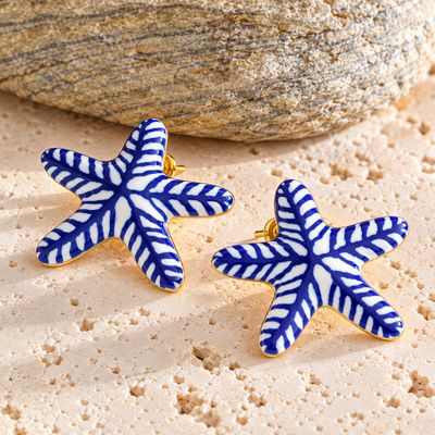 Azure Starfish Earrings