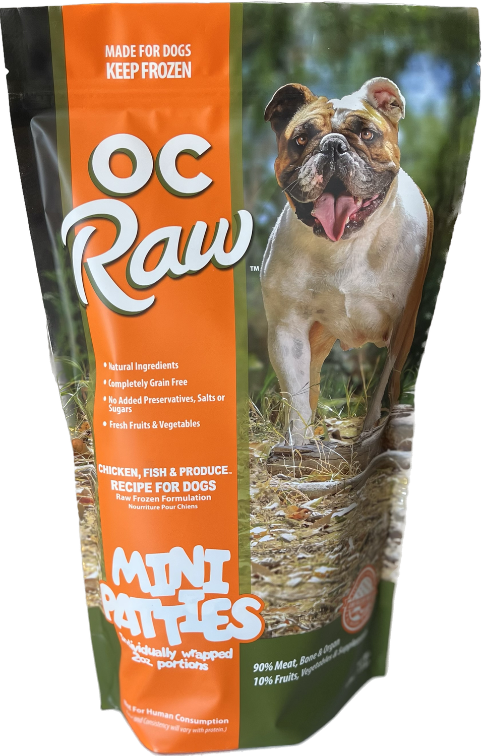 OC Raw Chicken &amp; Fish 4# Mini Patties