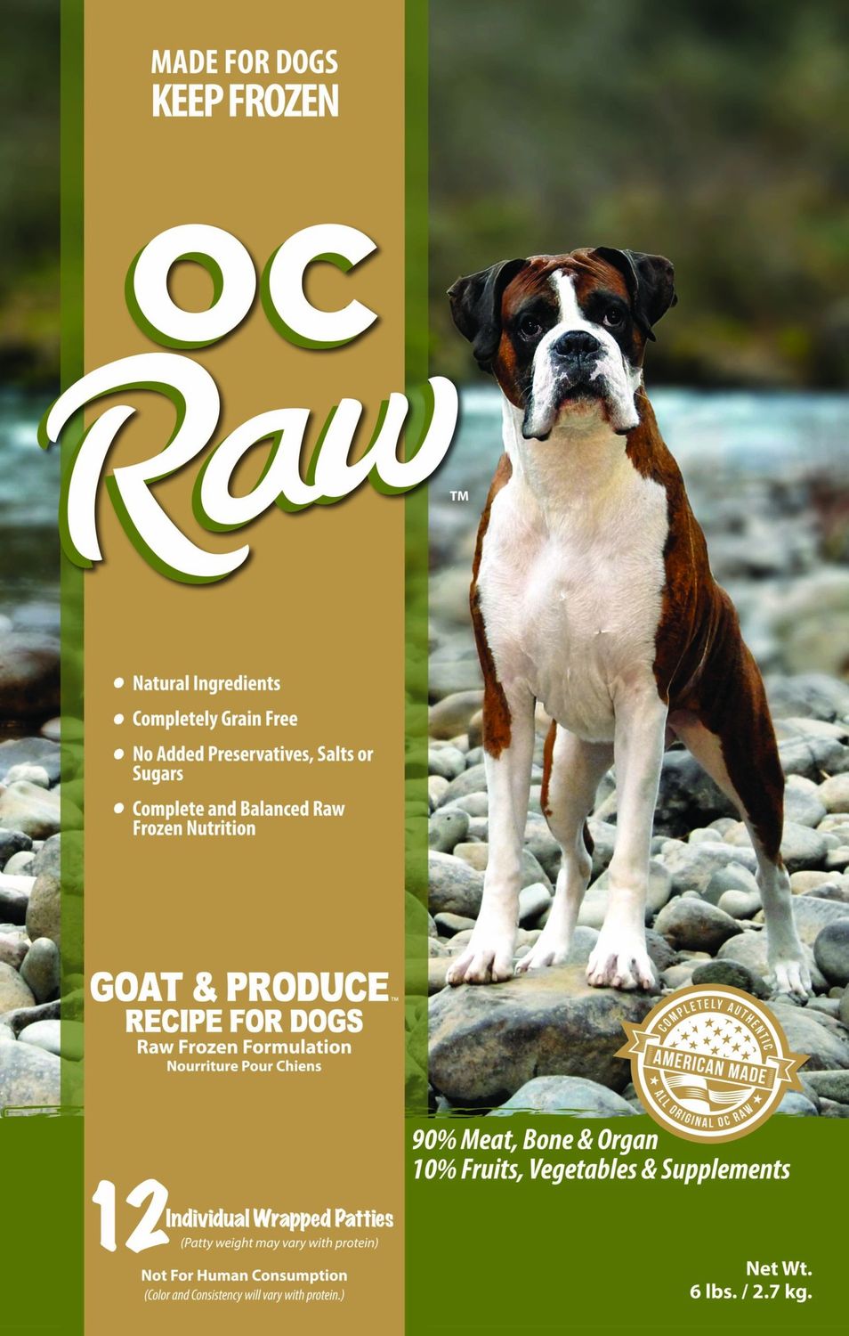 OC Raw Goat 6# Patty