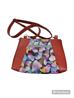 Rust/Floral Handbag