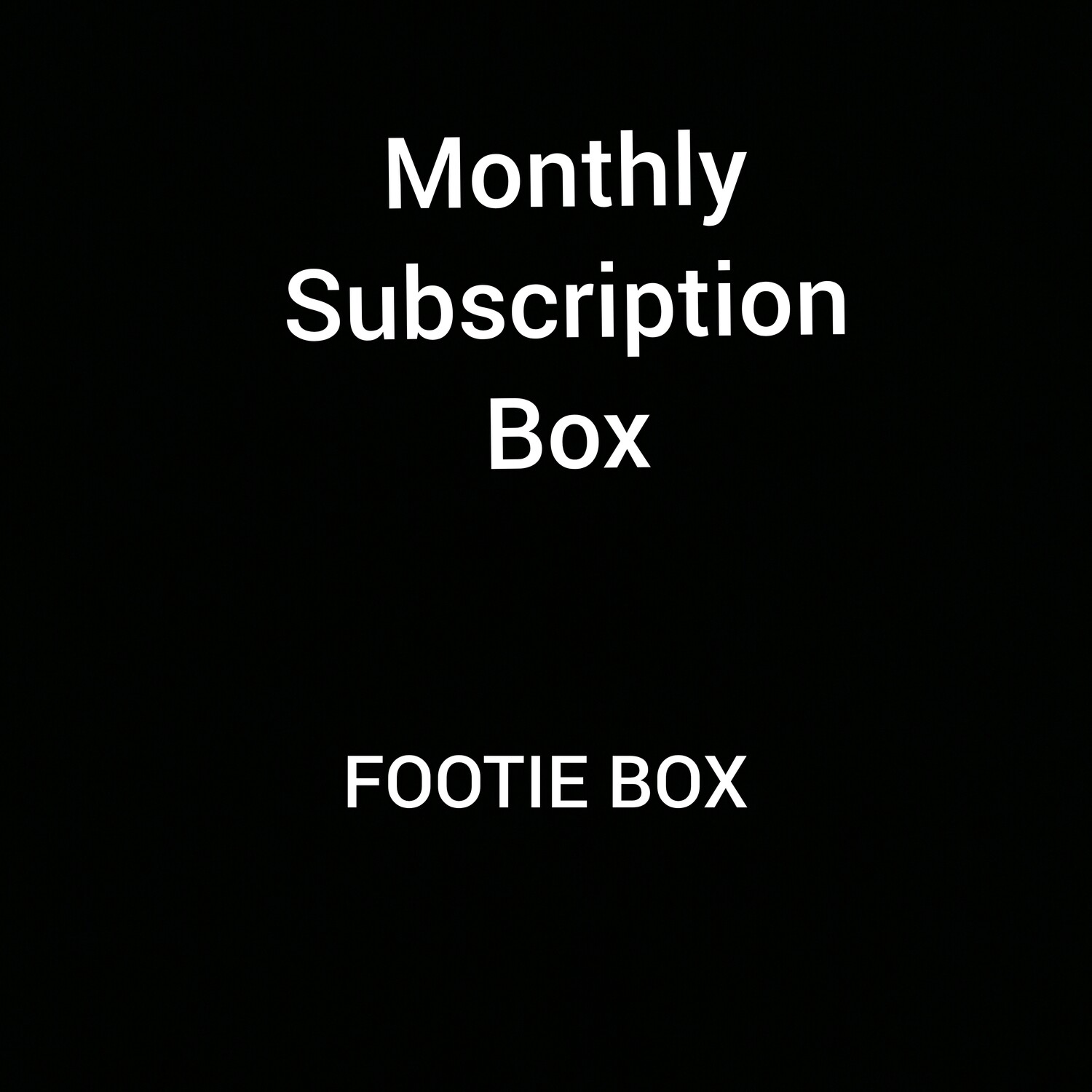 Footie Monthly Subscription Box