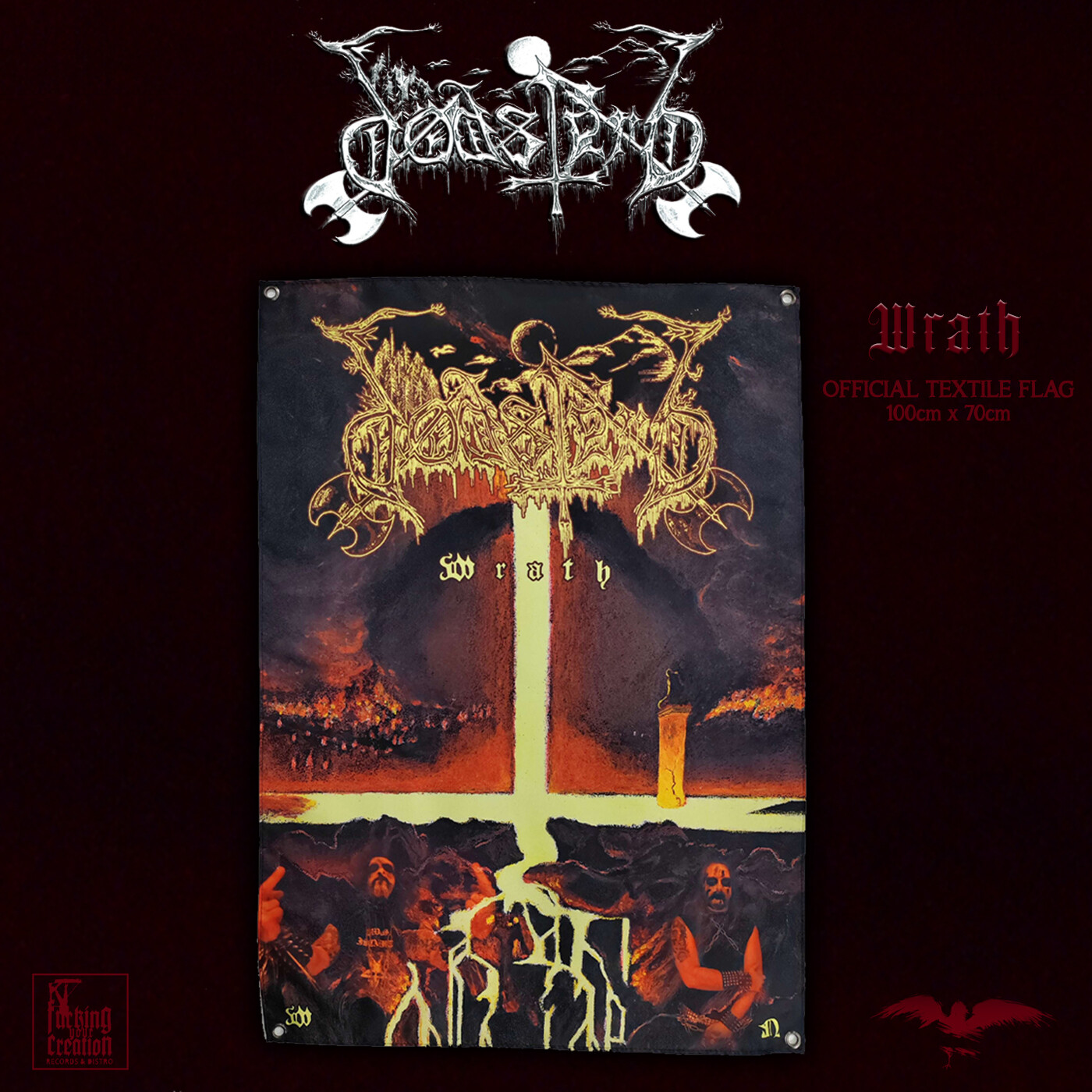 Dødsferd - &quot;Wrath&quot; Poster Flag